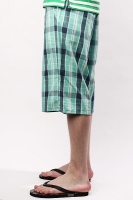 Шорты LRG A096005 Pocono Flow Plaid Coral Blue артикул 5303c.