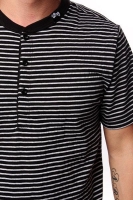 Футболка LRG J101031 Striped Henley Black артикул 5372c.
